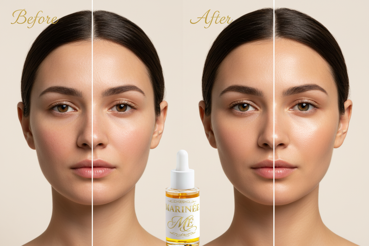 All-In-One Facial Oil – Before & After
