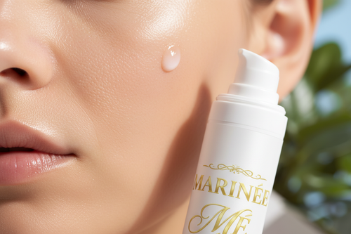 Anti-Age Day Cream – Tekstura s bijelom bočicom