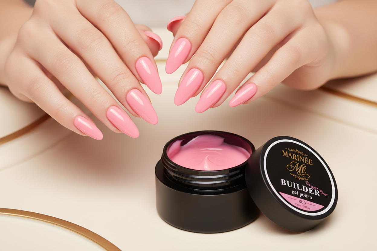 Builder Gel Bright Pink Medium – Campaign