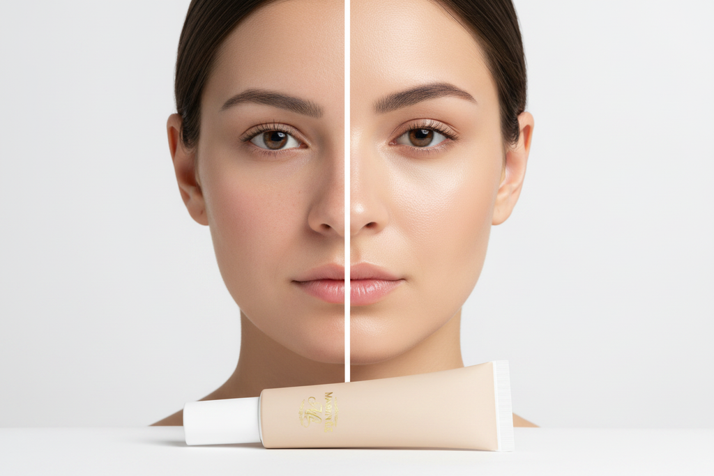 Foundation 10 Light Warm - Before & After