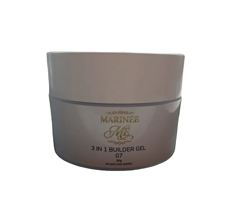 MARINÉE 3 IN 1 Builder Gel 07 Warm Rose - bočni pogled