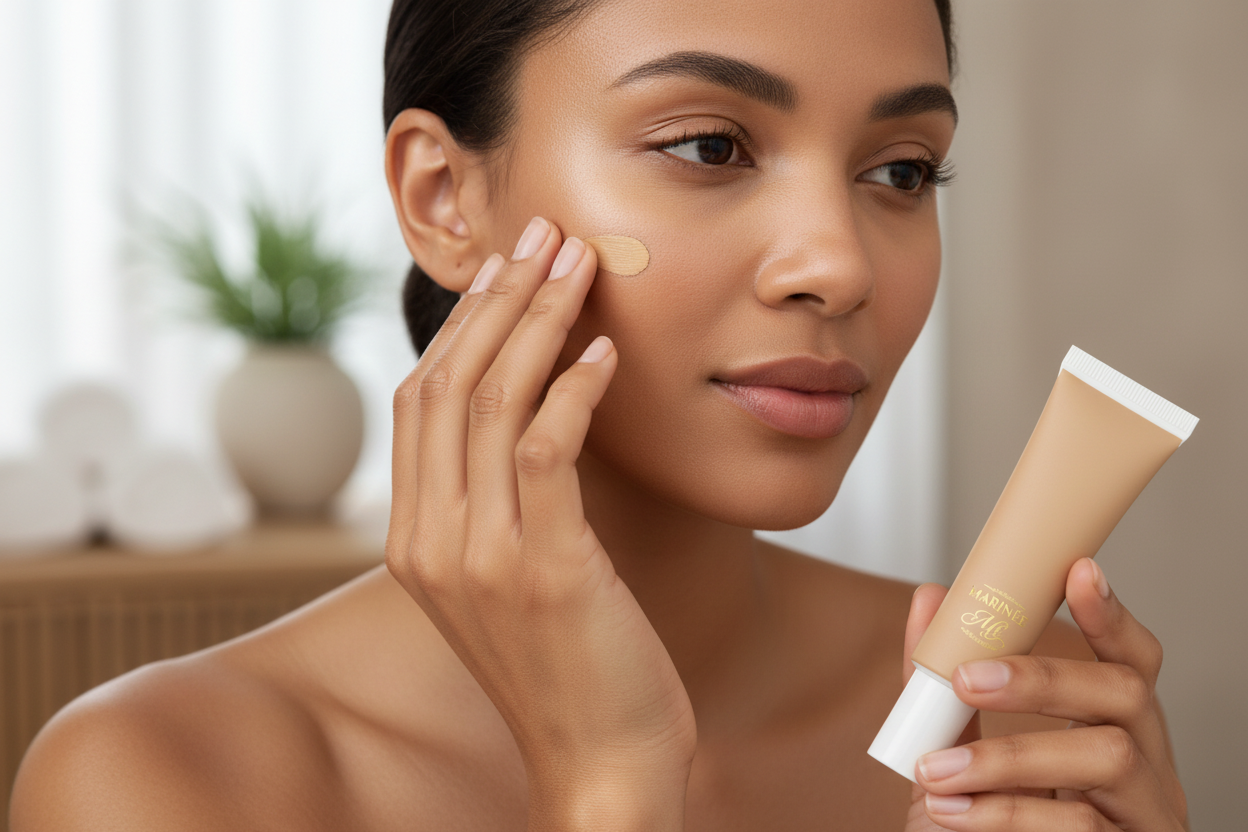 Foundation with Peptides 25 Medium Warm - lifestyle