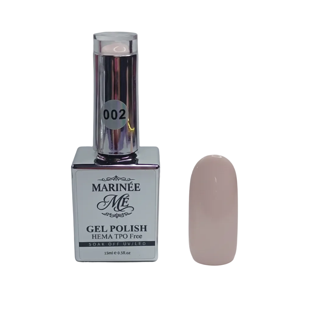 MARINÉE Gel Polish 002 Milky Rose bočica s tipsom