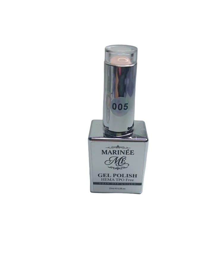 MARINÉE Gel Polish 005 Nude Peach | Trajni lak bez HEMA i TPO 15 ml UV/LED