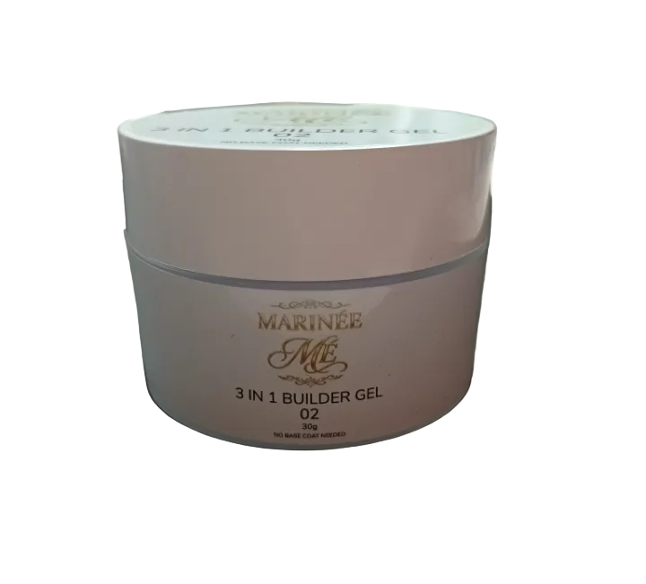 MARINÉE 3 IN 1 Builder Gel 02 Lilac Nude - bočni pogled