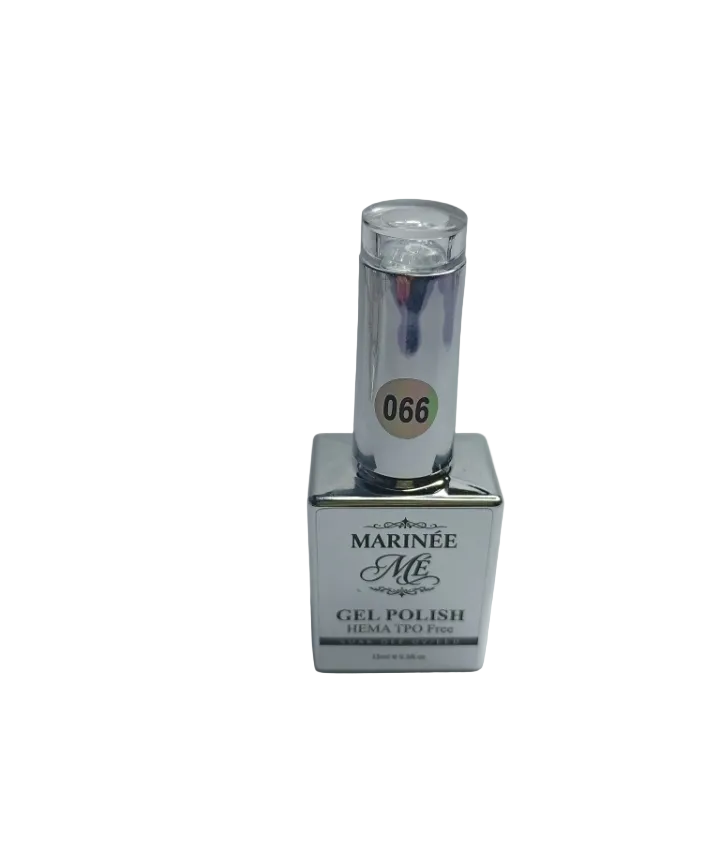 MARINÉE Gel Polish 066 Silver Glitter | Trajni lak bez HEMA i TPO 15 ml UV/LED