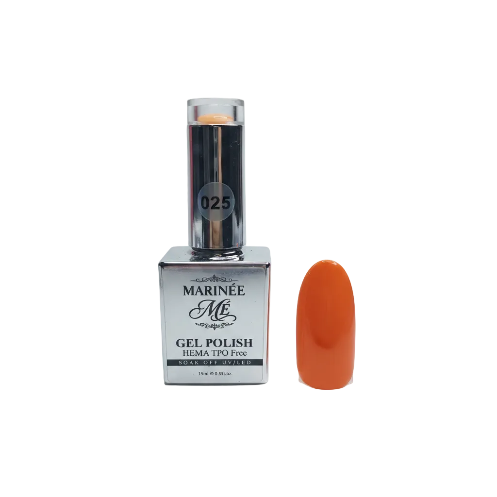 MARINÉE Gel Polish 025 Tangerine bočica s tipsom
