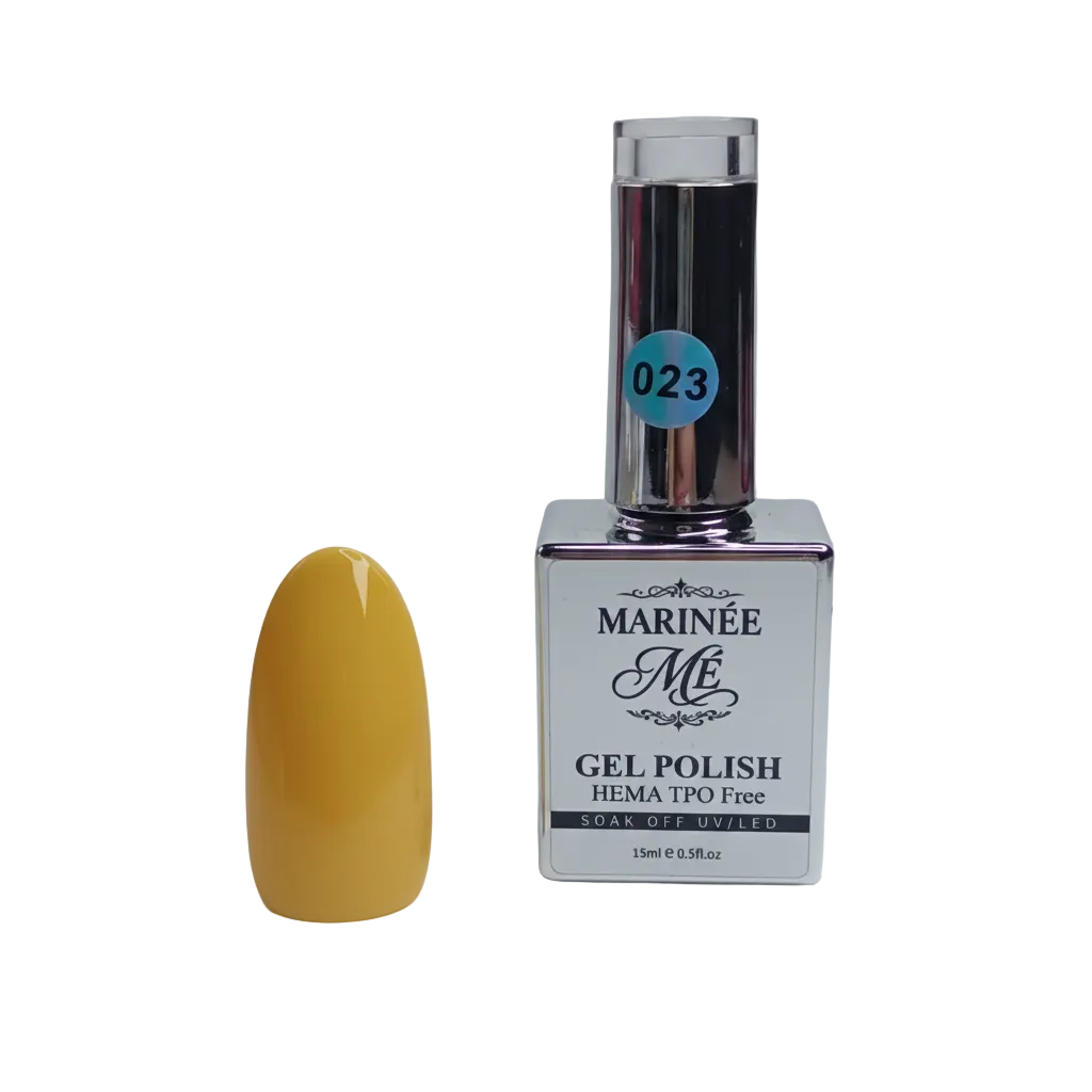 MARINÉE Gel Polish 023 Sunny Yellow bočica s tipsom