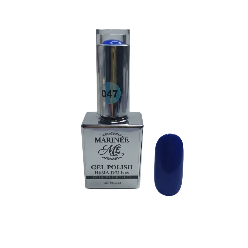 MARINÉE Gel Polish 047 Royal Blue – bočica s tipsom