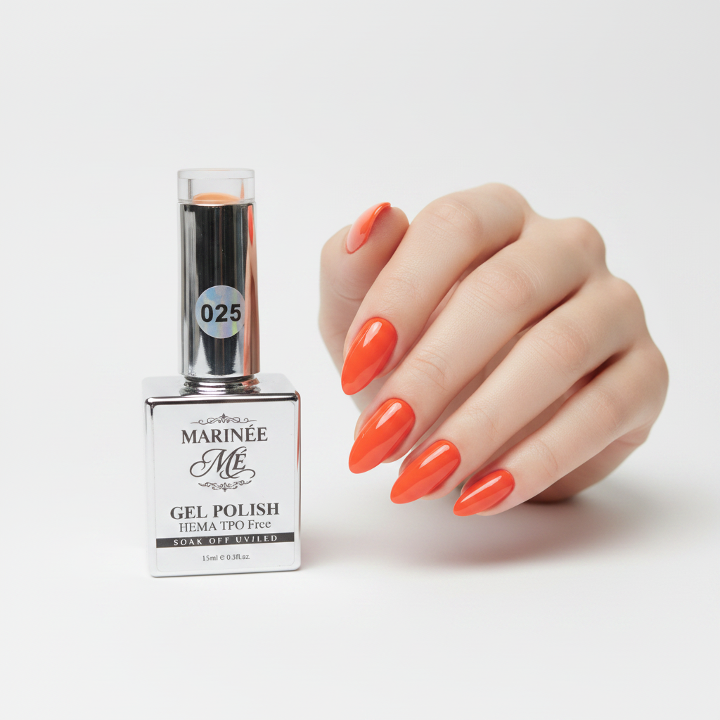 MARINÉE Gel Polish 025 Tangerine na ruci