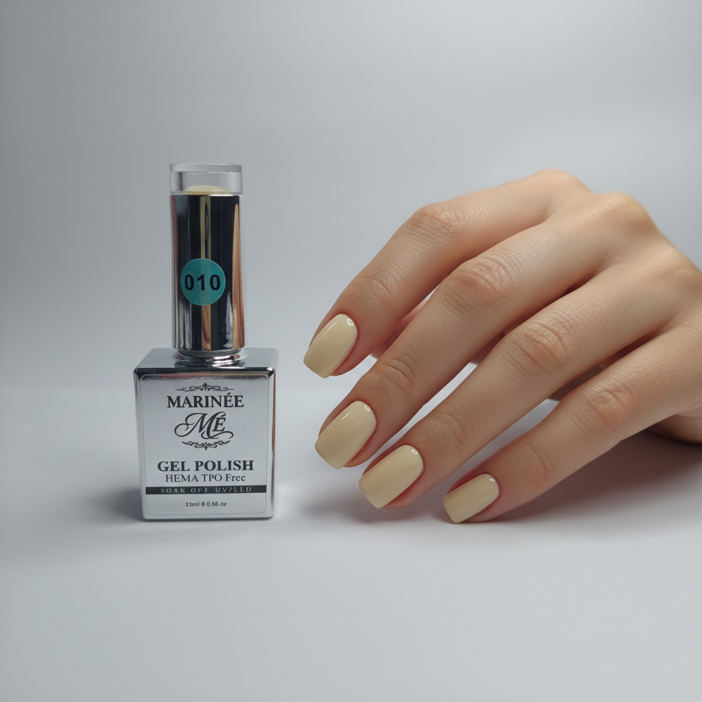 MARINÉE Gel Polish 010 Vanilla Cream na ruci