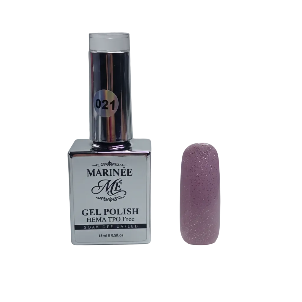 MARINÉE Gel Polish 021 Lilac Shimmer bočica s tipsom