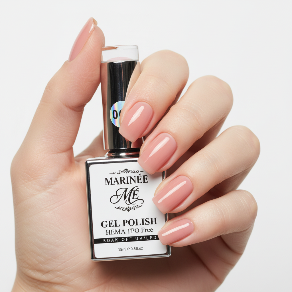 MARINÉE Gel Polish 061 Sheer Rose na ruci