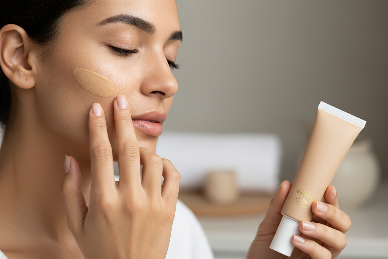 Foundation with Peptides 20 Medium Neutral - lifestyle