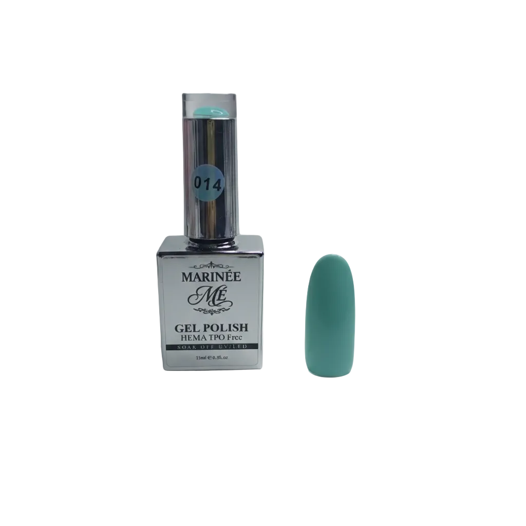 MARINÉE Gel Polish 014 Mint Blue – bočica s tipsom