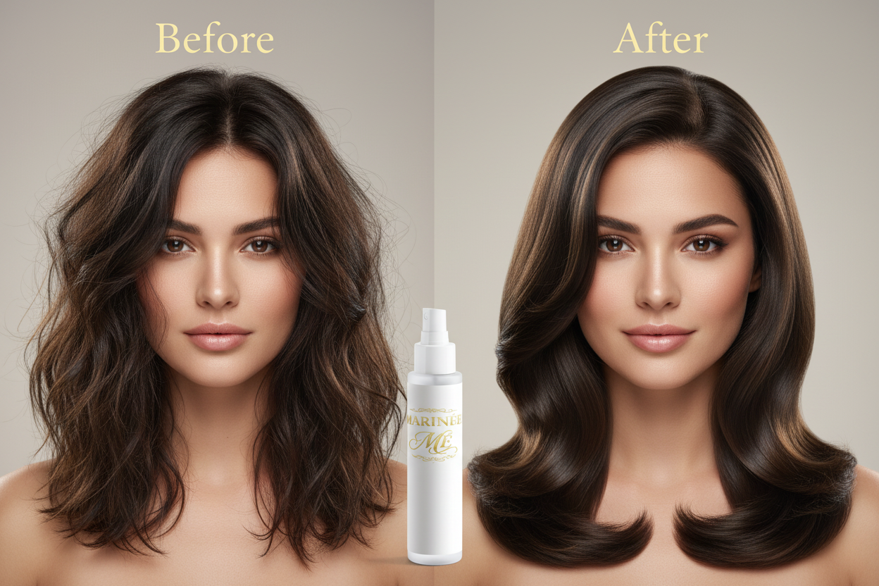 Keratin Hair Mist – Before & After