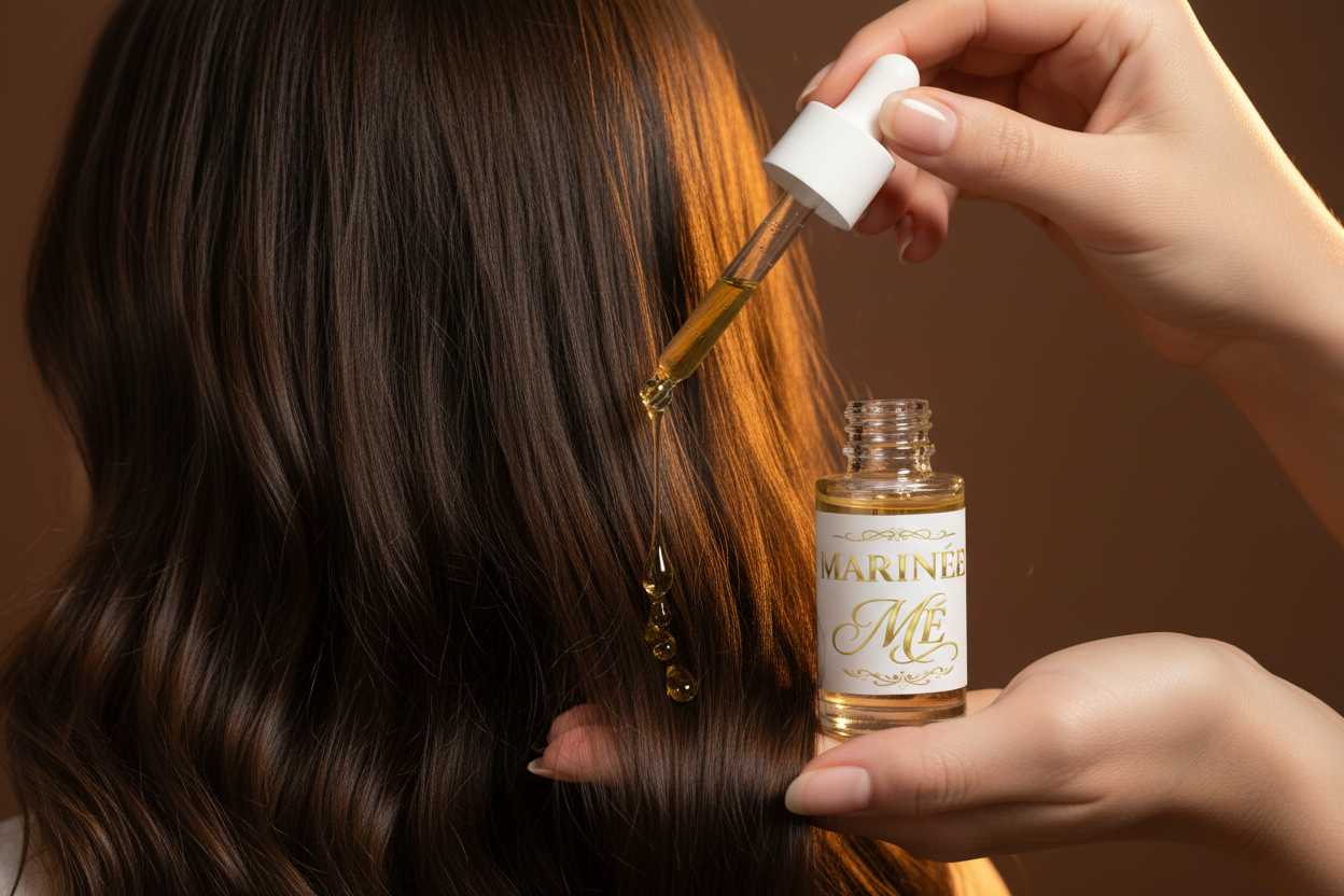 Rosemary Oil – Bliži kadar nanošenja