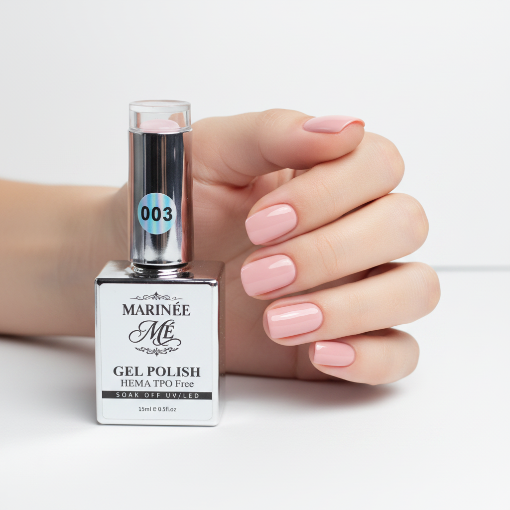 Ruka + originalna bočica Baby Pink Blush 003