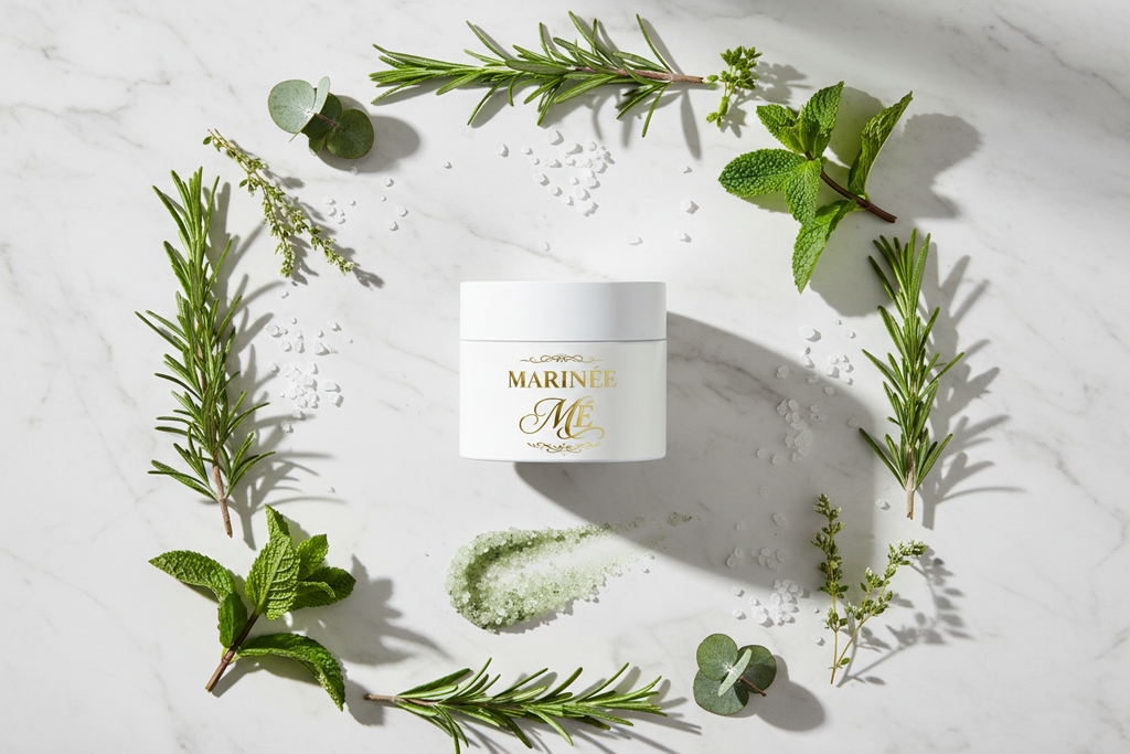 Scalp Scrub – Flat Lay