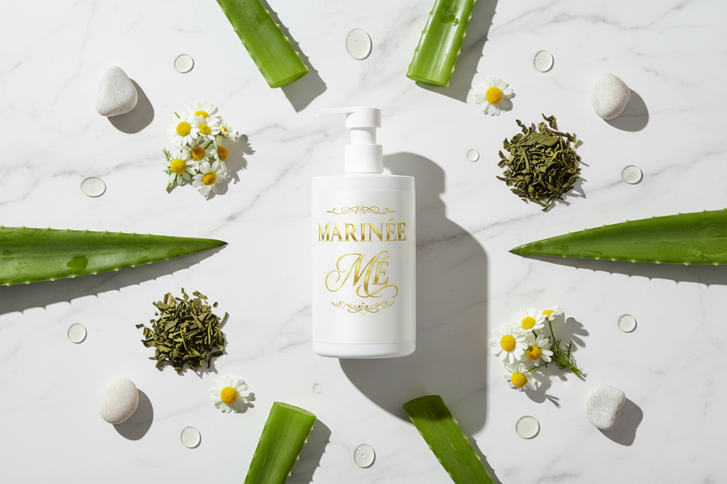 Sensitive Scalp Shampoo – Flat Lay